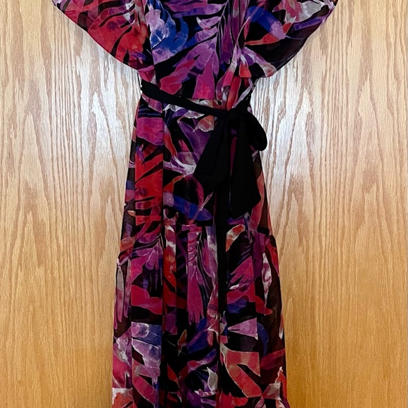 Joseph Ribkoff Tropical Chiffon Dress - Picture 14 of 14